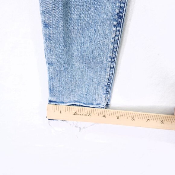Rag & Bone Distress Skinny Jeans Size 23 Nina High Rise Drop Raw Hem Denim - Picture 9 of 14